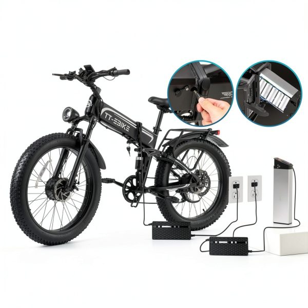 MTRSUE Bike tt-7567 5000W Dual Motor 26" Aluminum Folding 7-Speed-2